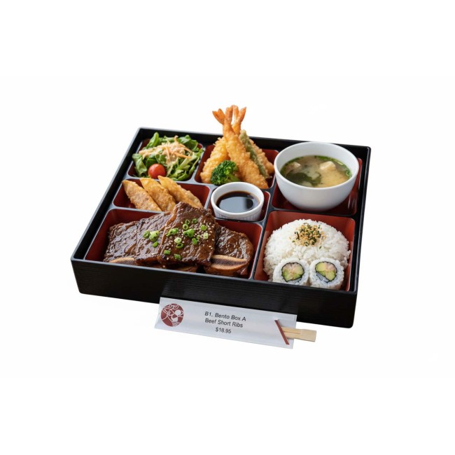 B1. Bento Box A Beef Short Ribs