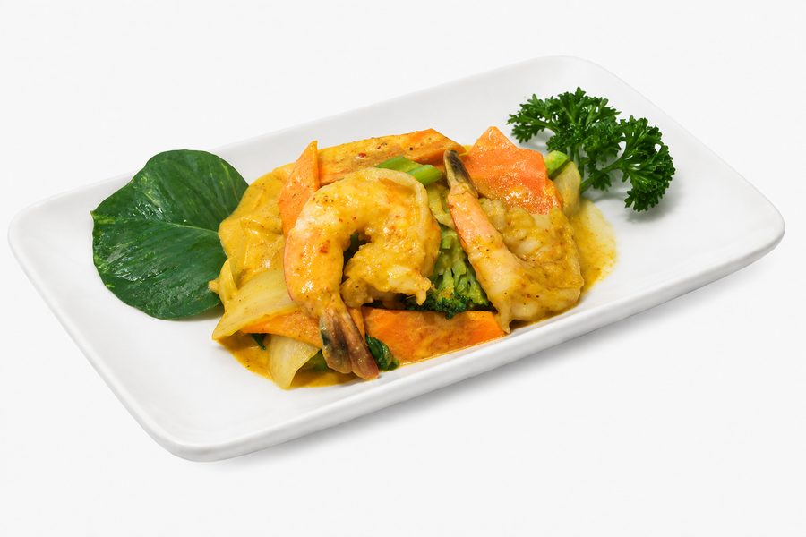 T3. Golden Curry Tiger Shrimp