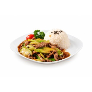 R117 豉汁涼瓜牛肉飯