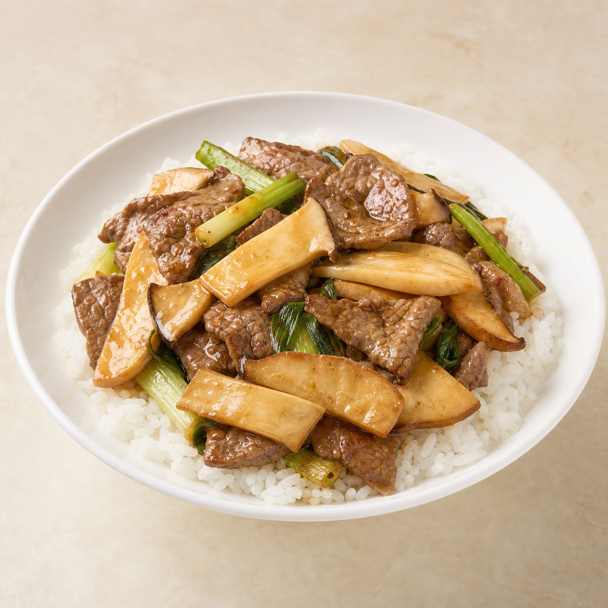 F3 皇子菇牛肉飯