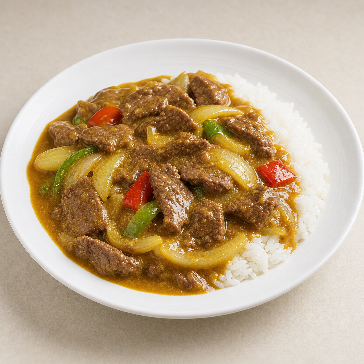 F6 咖哩牛肉飯