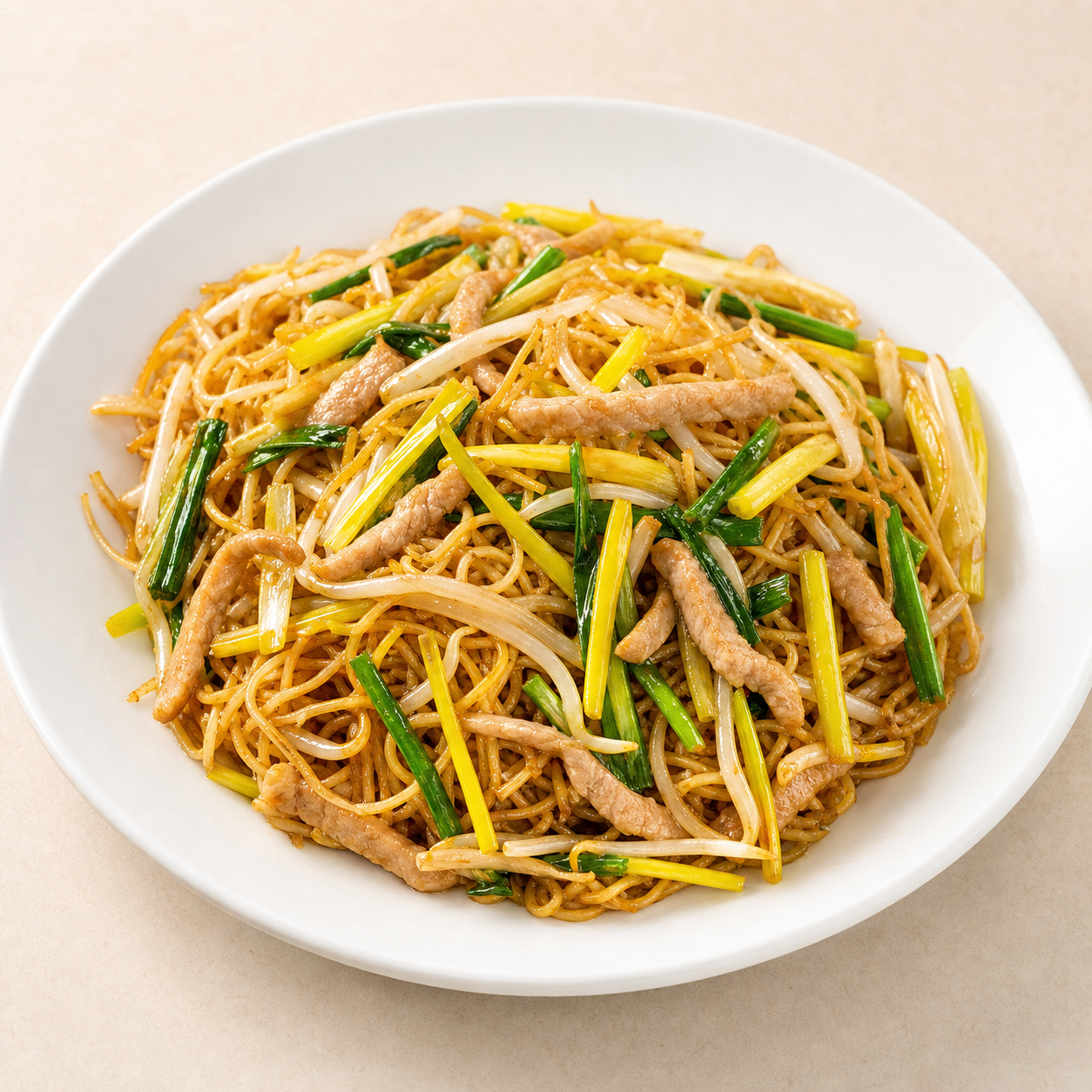 F15 肉絲韭黃炒麺