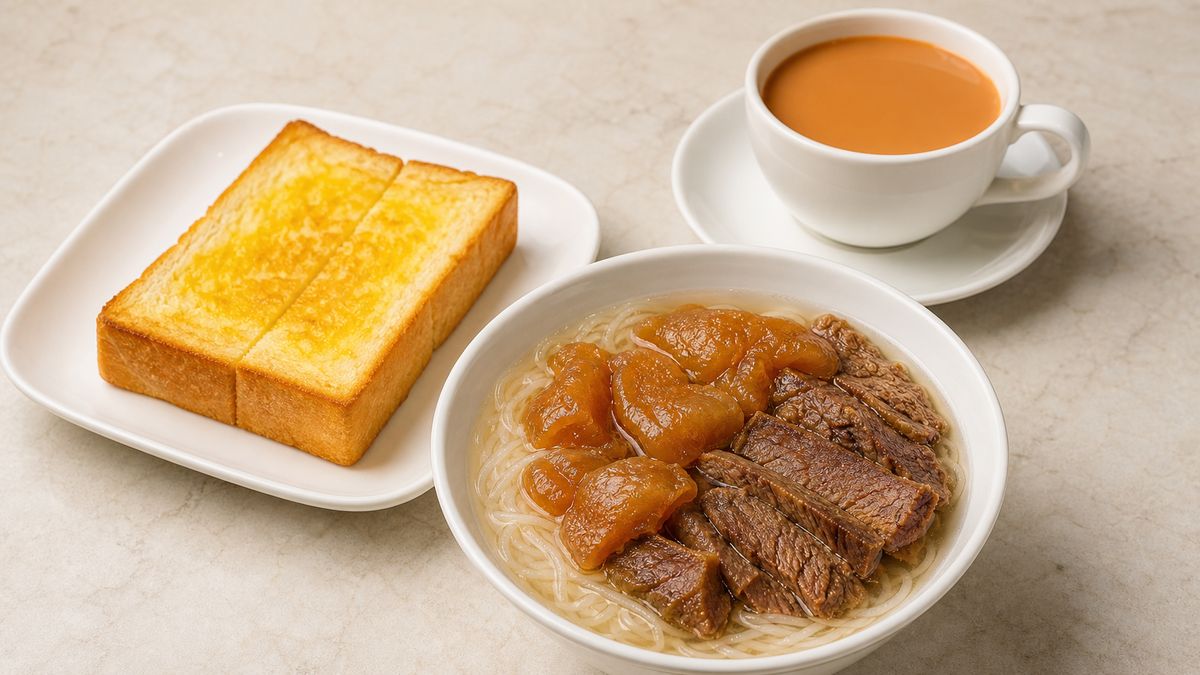 B15 牛筋腩湯+牛油多士
