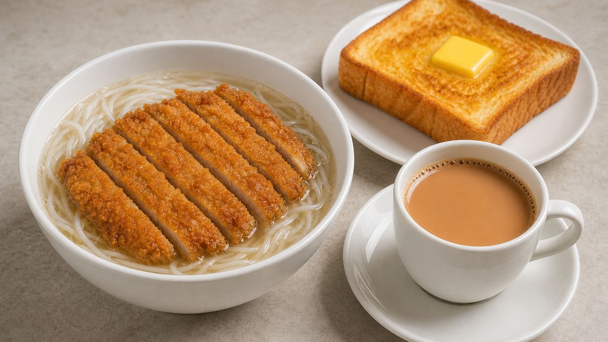 B16 吉列豬扒+牛油多士