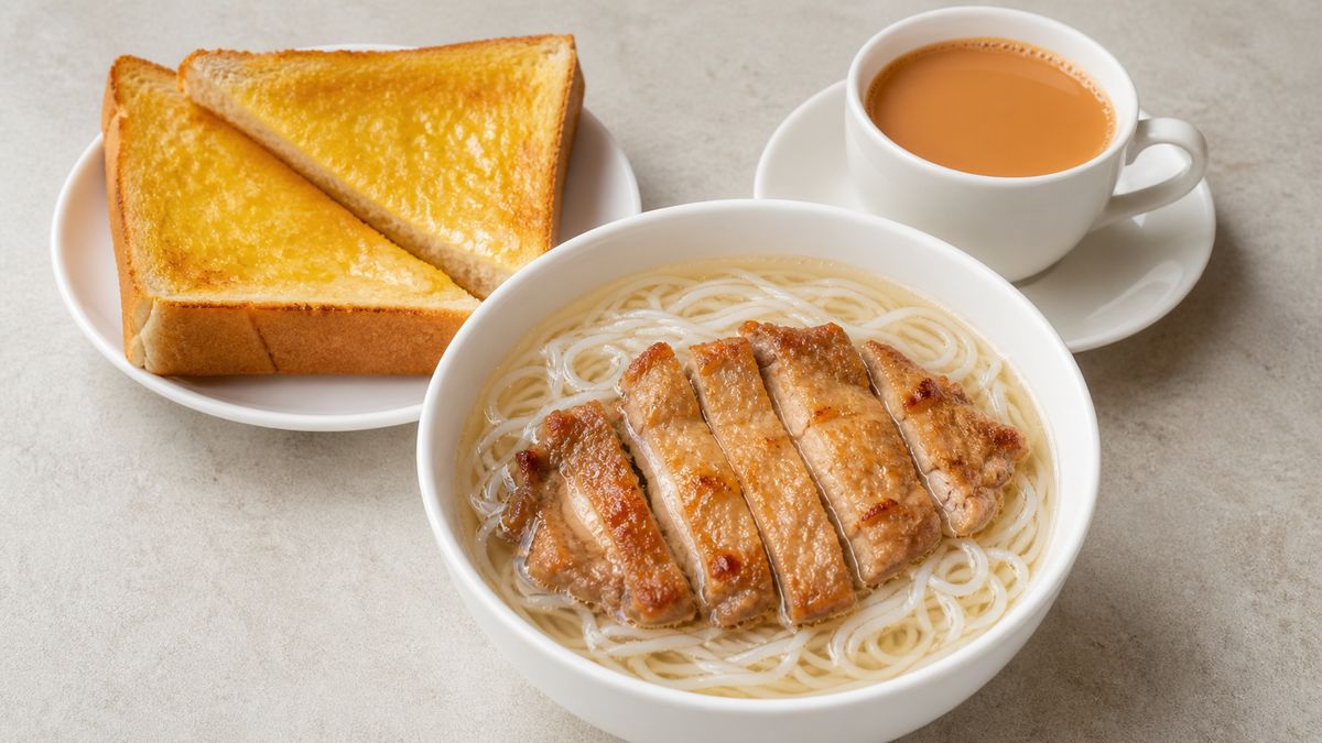 B19 香煎雞扒湯+牛油多士