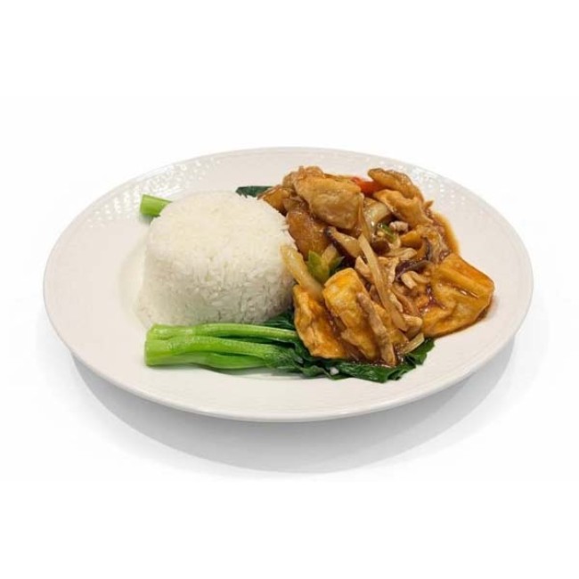 110 紅燒豆腐班腩飯