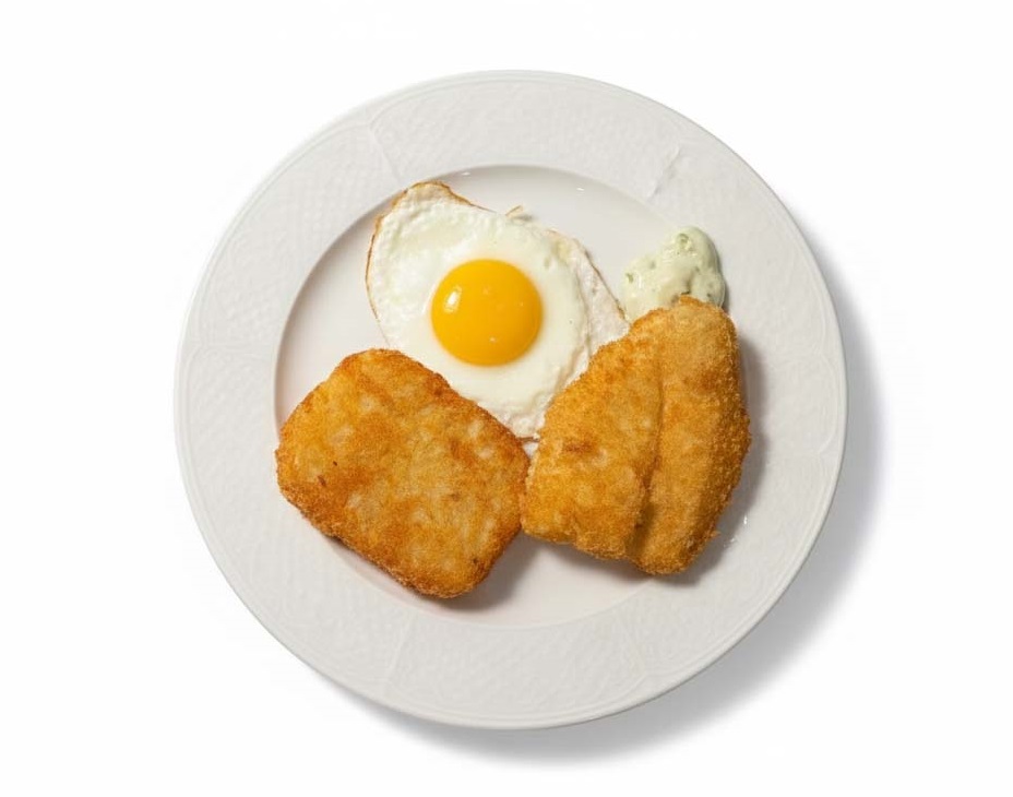 B10 吉列魚柳+煎蛋+薯餅或多士