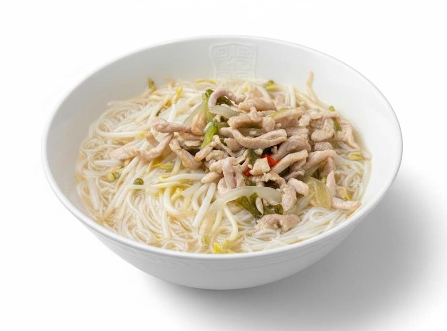 B17 雪菜肉絲湯米粉或河粉或通粉