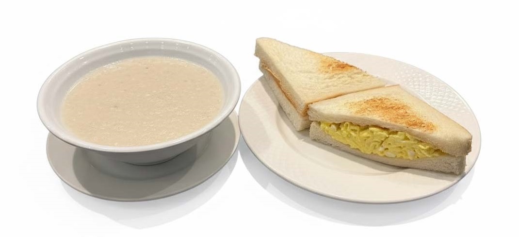 B5 牛奶麥皮+雞蛋三文治