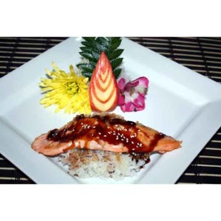 77A. Salmon Teriyaki Don