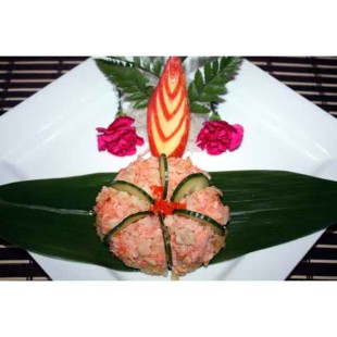 68. Hockey Pizza with Fish Egg (6pcs)