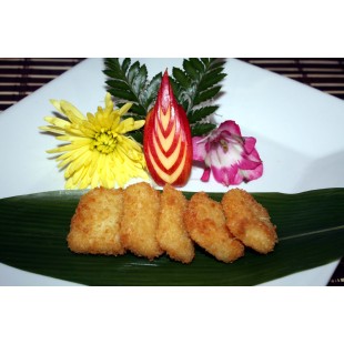 Deep Fried Fresh Milk (6pcs) and Ice Cream (1 Scoop)