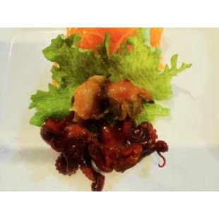 Seasoned Baby Octopus and Top shell kimchee Salad