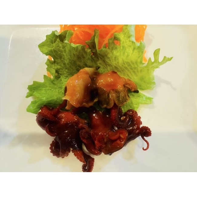 Seasoned Baby Octopus and Top shell kimchee Salad