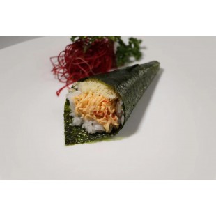 129. Spicy Crab Hand Roll (1pc)