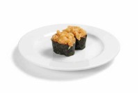 26. Spicy Salmon Sushi (1pc)