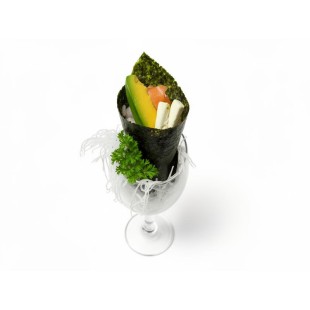 R11. Cheese Salmon Avocado Hand Roll (1pc)