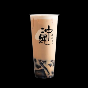 Grass Jelly Milk Tea