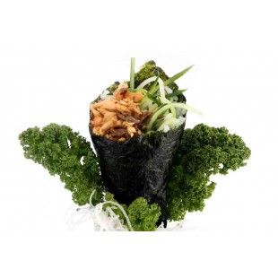 R14. BBQ Salmon Hand Roll (1pc)