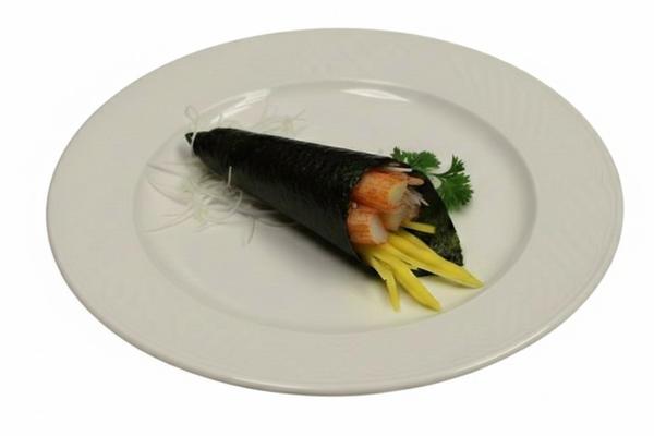 R16. Mango Crab Meat Hand Roll (1pc)