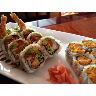 Dynamite Roll and Spicy Salmon Roll