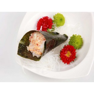 Spicy Salmon Avocado Hand Roll (1pc)