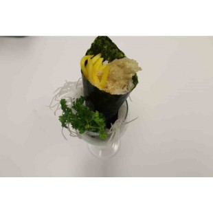 113. Mango Shrimp Hand Roll (1pc)