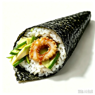 Calamari Avocado Hand Roll (1pc)