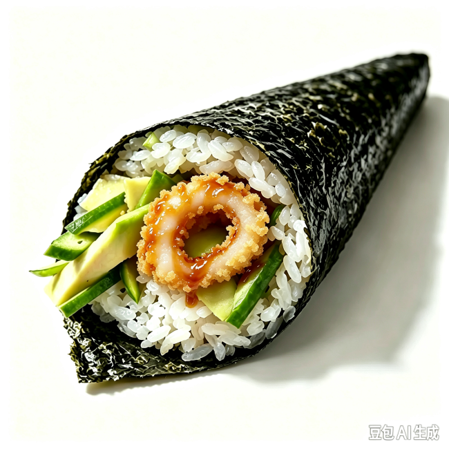 Calamari Avocado Hand Roll (1pc)