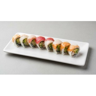 85. Rainbow Roll (8pcs)
