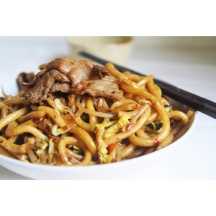141. Pan Fried Beef Udon