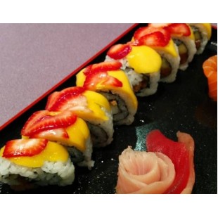 54. Strawberry Mango Roll (6pcs)