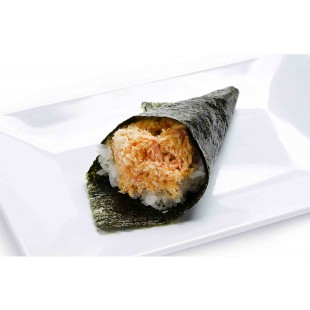 66. Spicy Crab Hand Roll (1pc)