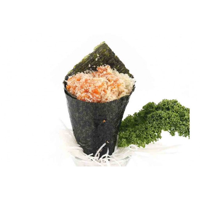 68. Spicy Salmon Hand Roll (1pc)