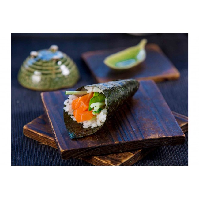 71. Salmon Avocado Hand Roll (1pc)